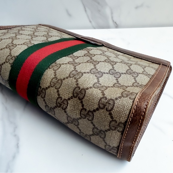 GUCCI GG Ophidia Sherry line clutch as shoulder bag ❤️💚 - Picture 5 of 11